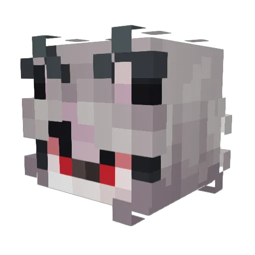 RyuBladeFolf Minecraft avatar head, 3D render
