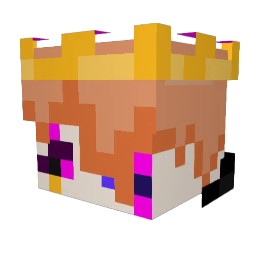 RyuCraft110727 Minecraft avatar head, 3D render