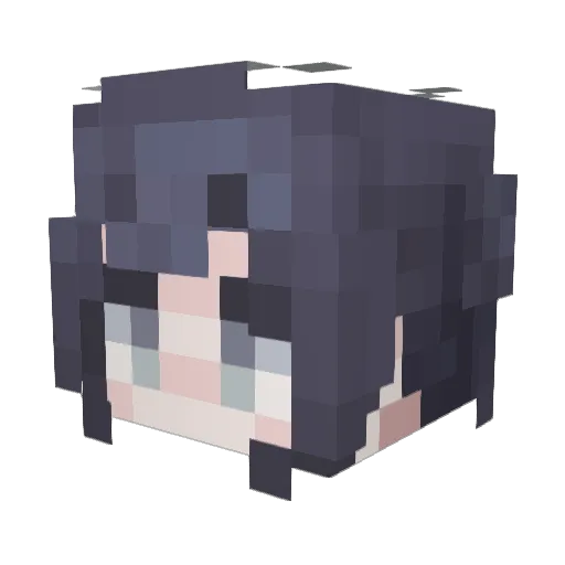 RyuGE_KisaK1 Minecraft avatar head, 3D render