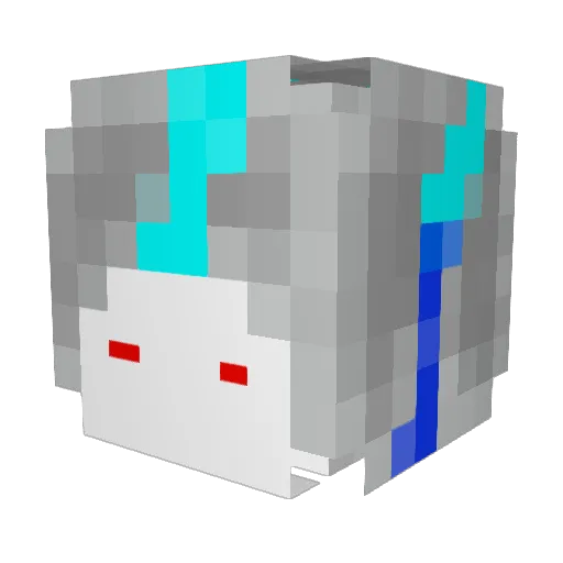 RyuGrm Minecraft avatar head, 3D render