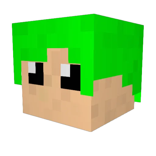 RyuSakurai Minecraft avatar head, 3D render