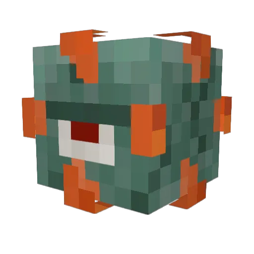 Ryucine Minecraft avatar head, 3D render