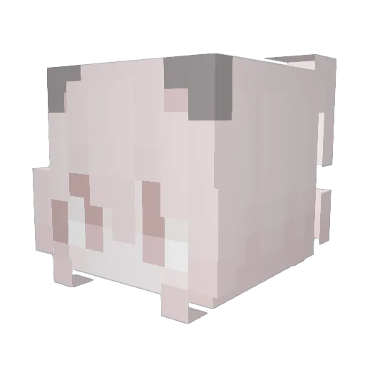 Ryuheei Minecraft avatar head, 3D render