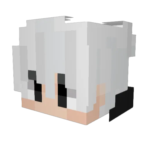 Ryui_Official Minecraft avatar head, 3D render