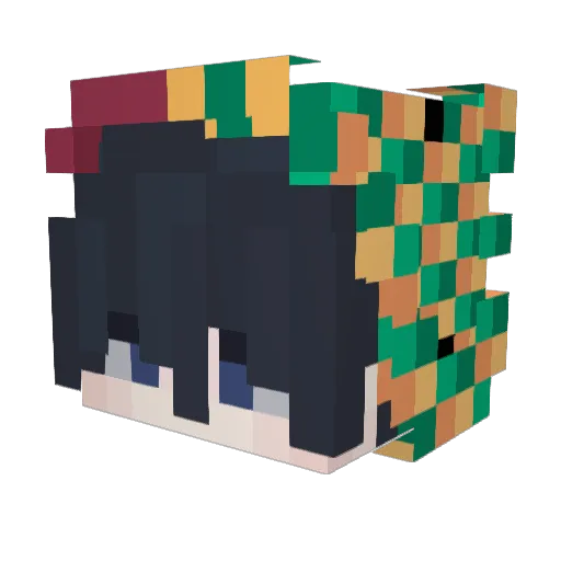 RyukDesu Minecraft avatar head, 3D render