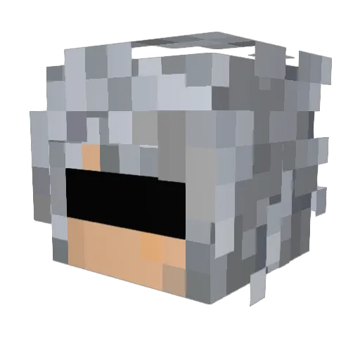 Ryuk___ Minecraft avatar head, 3D render