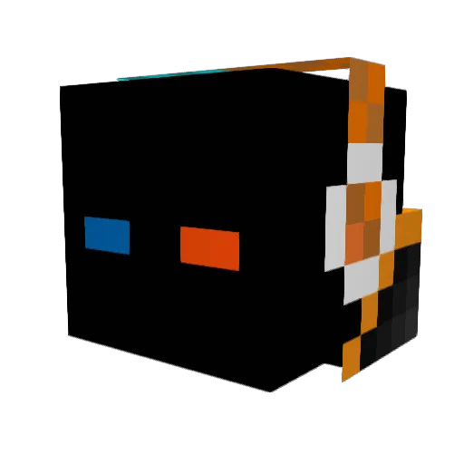 Ryuki0211 Minecraft avatar head, 3D render