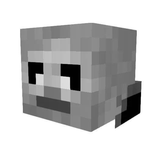 RyukiPrime Minecraft avatar head, 3D render