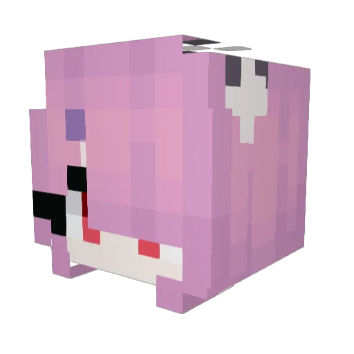 RyukoV2 Minecraft avatar head, 3D render