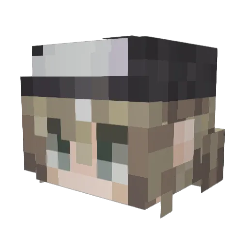 Ryuku1206 Minecraft avatar head, 3D render