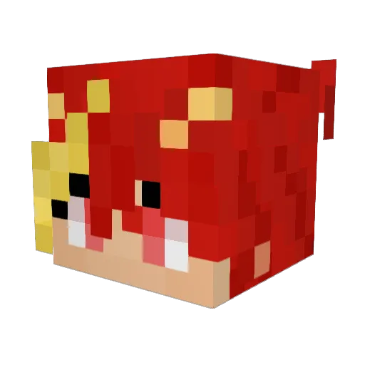 Ryumhr Minecraft avatar head, 3D render
