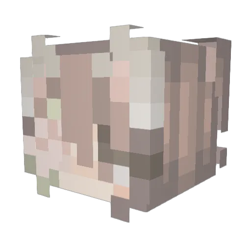 RyumonTokuhisa Minecraft avatar head, 3D render