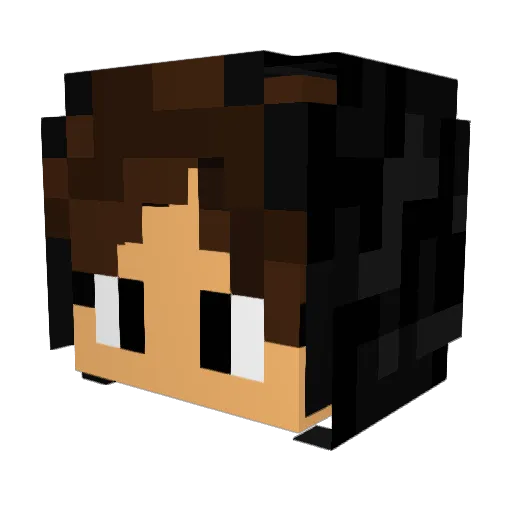 Ryun22 Minecraft avatar head, 3D render