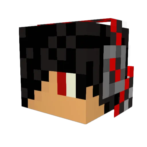 Ryunae7 Minecraft avatar head, 3D render