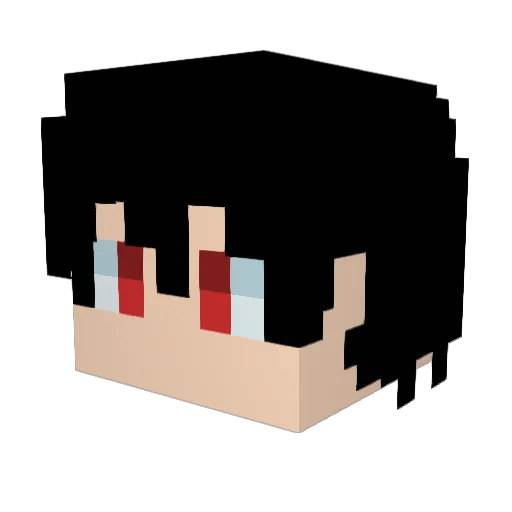Ryuryuryu1110 Minecraft avatar head, 3D render