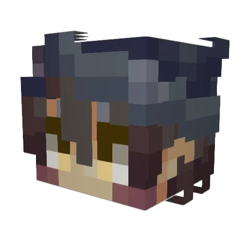 RyusakiTrivini Minecraft avatar head, 3D render