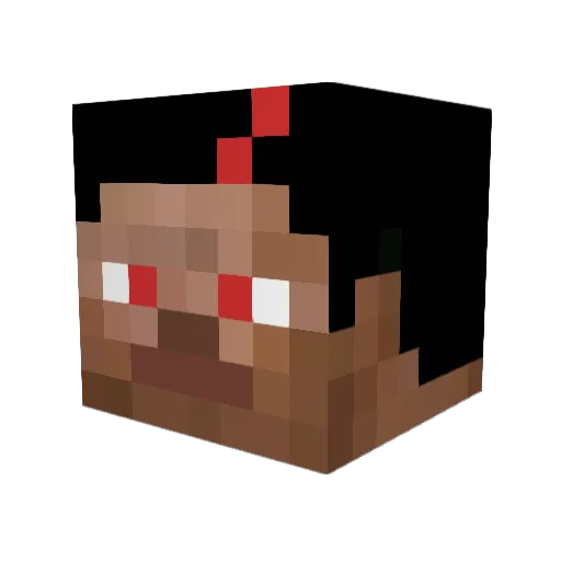 Ryusei17 Minecraft avatar head, 3D render