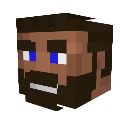 Ryuu1706 Minecraft avatar head, 3D render