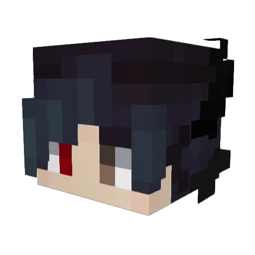 Ryuu805 Minecraft avatar head, 3D render