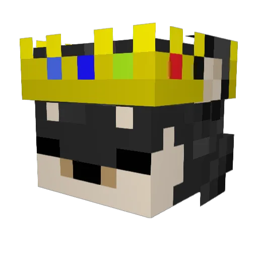 RyuuShiba Minecraft avatar head, 3D render