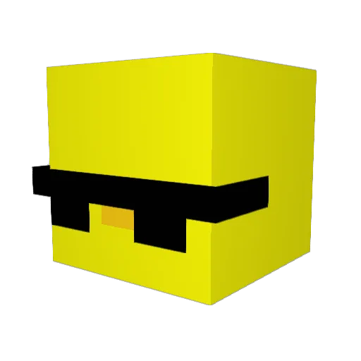 Ryuu_John Minecraft avatar head, 3D render
