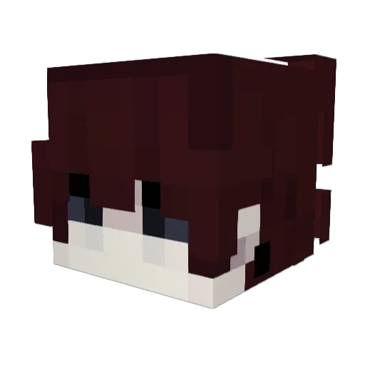 Ryuu_i Minecraft avatar head, 3D render