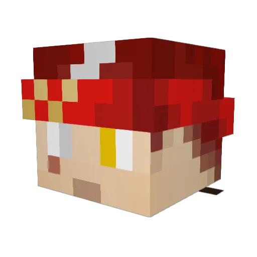 RyuugenDrake Minecraft avatar head, 3D render