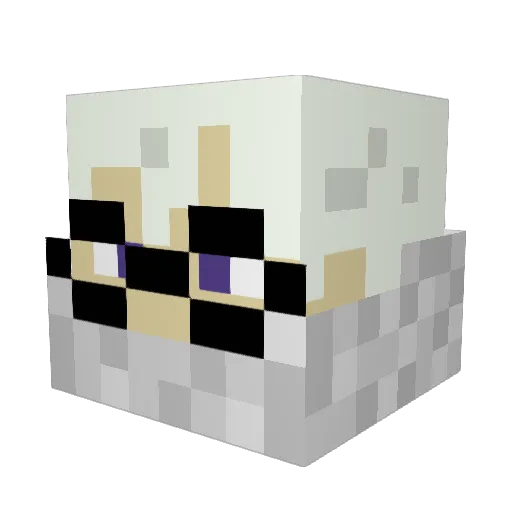 RyuujiMk85 Minecraft avatar head, 3D render