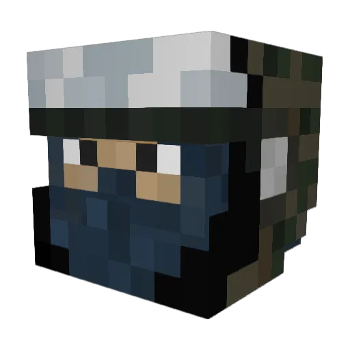 RyuujiUnleashed Minecraft avatar head, 3D render