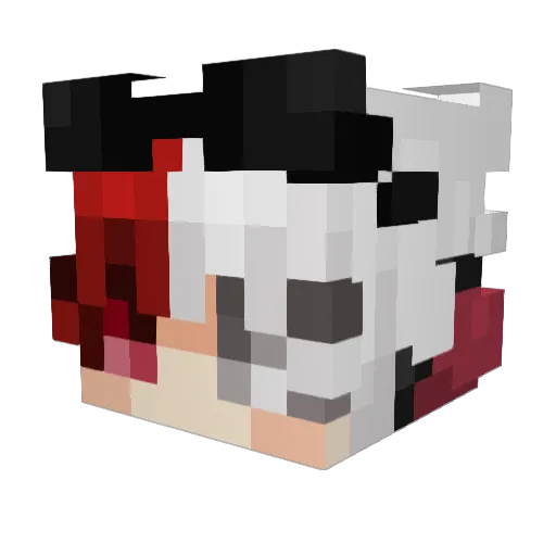 Ryuuk_cr Minecraft avatar head, 3D render