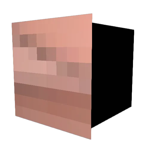 Ryuzln Minecraft avatar head, 3D render