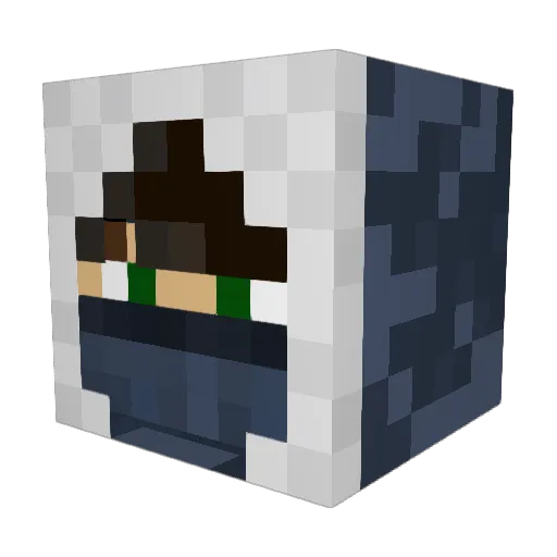 Ryven_1 Minecraft avatar head, 3D render