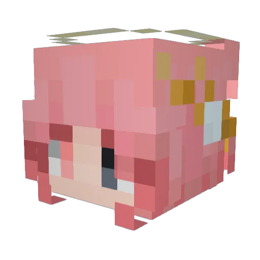 RyviMC Minecraft avatar head, 3D render