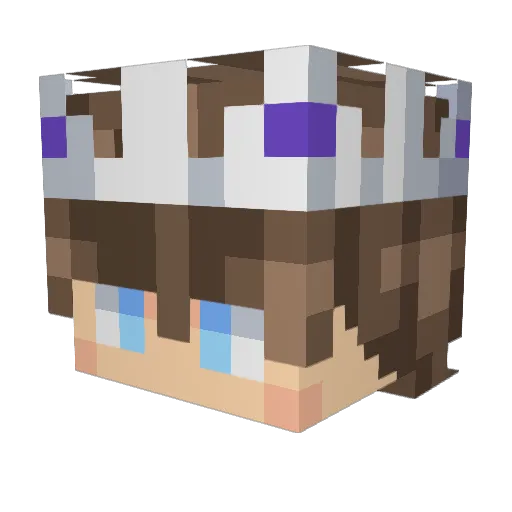 RyvikYT Minecraft avatar head, 3D render