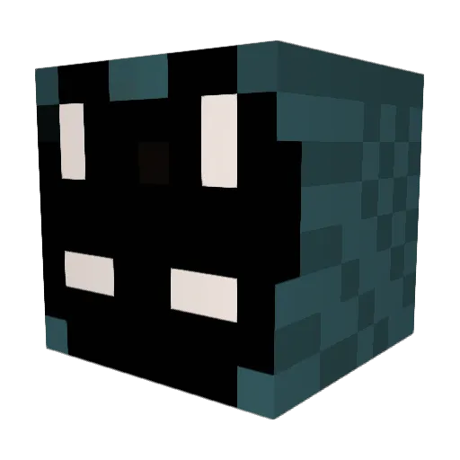 Rywoox Minecraft avatar head, 3D render