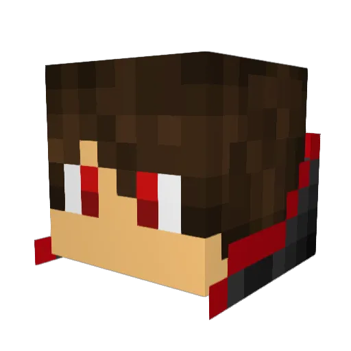 Ryx_xD Minecraft avatar head, 3D render