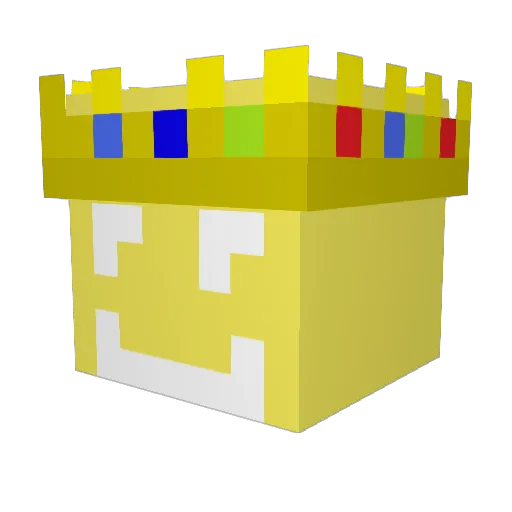 Ryxarion Minecraft avatar head, 3D render