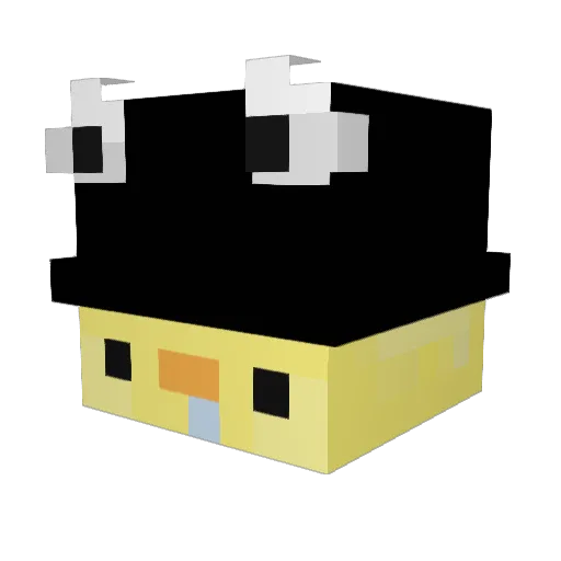 Ryxiii Minecraft avatar head, 3D render