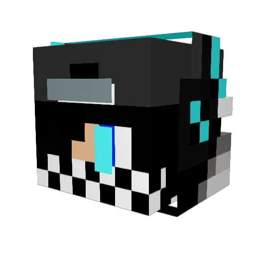 Ryxn12 Minecraft avatar head, 3D render