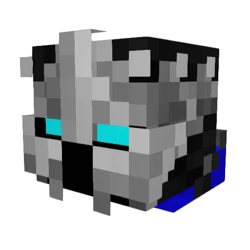 Ryy18 Minecraft avatar head, 3D render