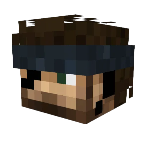 Ryyzxe Minecraft avatar head, 3D render