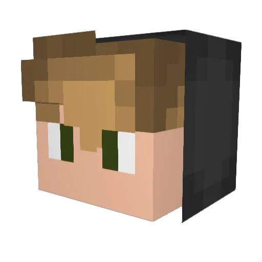 Ryz0h_ Minecraft avatar head, 3D render