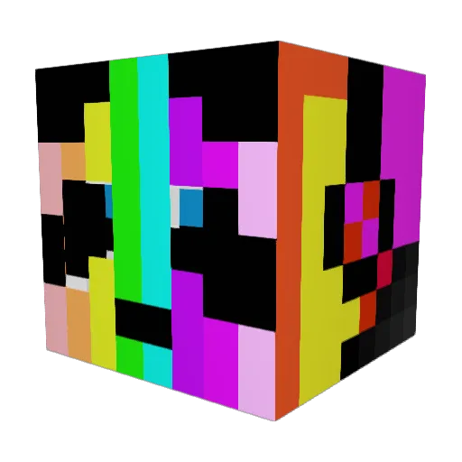 Ryza_Croft Minecraft avatar head, 3D render