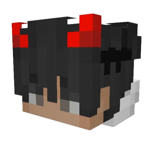 RyzeXeno Minecraft avatar head, 3D render