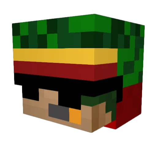 RyzeerOfficiel Minecraft avatar head, 3D render