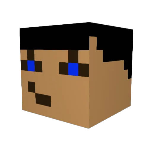 Ryzen2002 Minecraft avatar head, 3D render