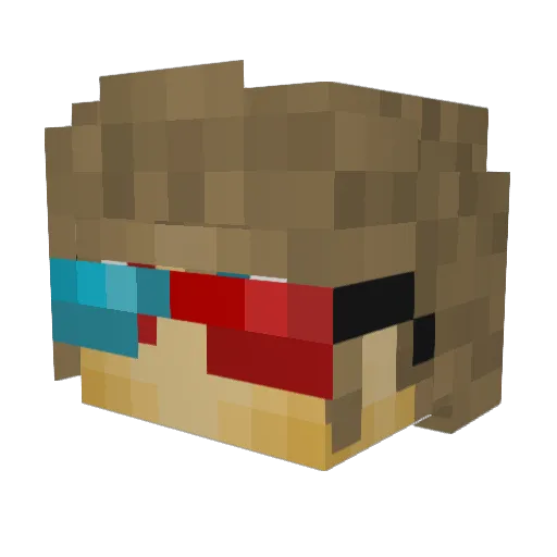 RyzenDev Minecraft avatar head, 3D render