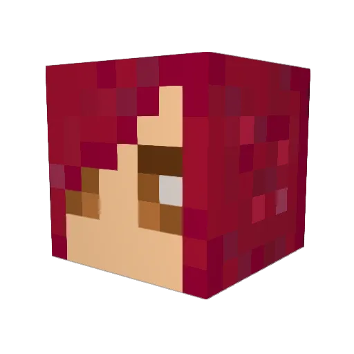 Ryzen_3990X Minecraft avatar head, 3D render