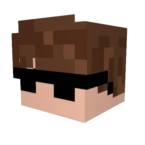 RyzerRate Minecraft avatar head, 3D render