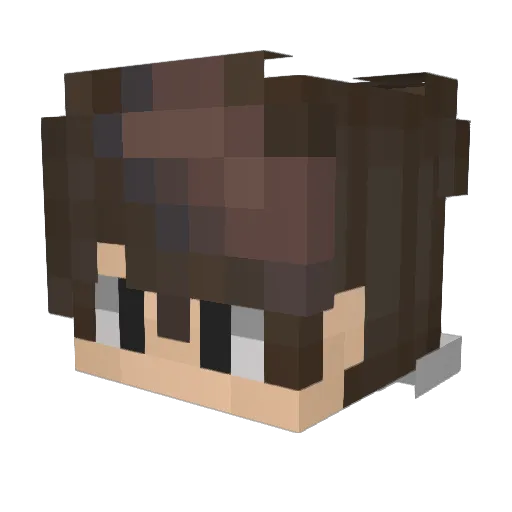 RyzerX112 Minecraft avatar head, 3D render
